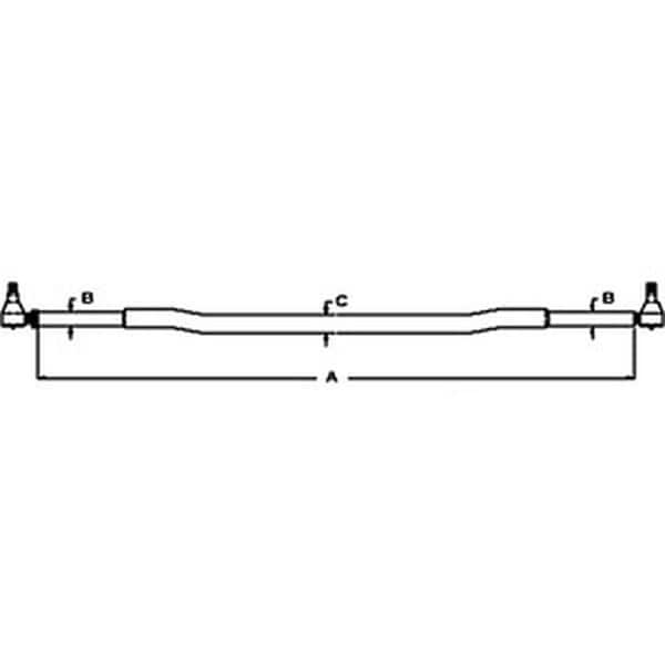 Aftermarket Tie Rod Assembly Fits Ford New Holland 5640 6635 6640 7635 7740 784 5168933 - main